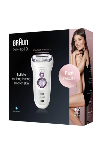 Braun Silk-épil 9 9700 Sensosmart, Kablosuz, Islak&kuru, 3 Ek Parçalı Epilatör - 8