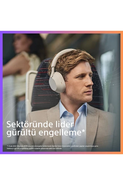 Sony BLUETOOTH Kablosuz Gürültü Engelleme (ANC)Özellikli Kulaklık-Gümüş - 3