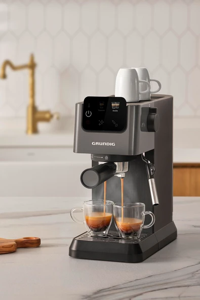 Grundig Delisia Coffee KSM 4330 Süt Köpürtücülü Manuel Espresso Makinesi - 7