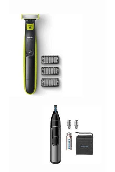 Philips Kaş, Burun Ve Kulak Kılı Düzeltici - Nt3650/16 + Qp2724/20 Oneblade Şekillendirici