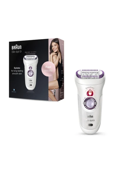 Braun Silk-épil 9 9700 Sensosmart, Kablosuz, Islak&kuru, 3 Ek Parçalı Epilatör - 6