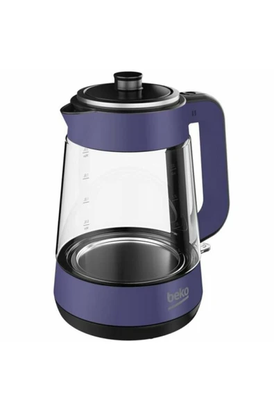 Beko C / F Cm 5964 W Mor 1900 W Cam Demlikli Çay Makinesi 500+ L Resmi Distribütör Garantili Cam Elektri - 2