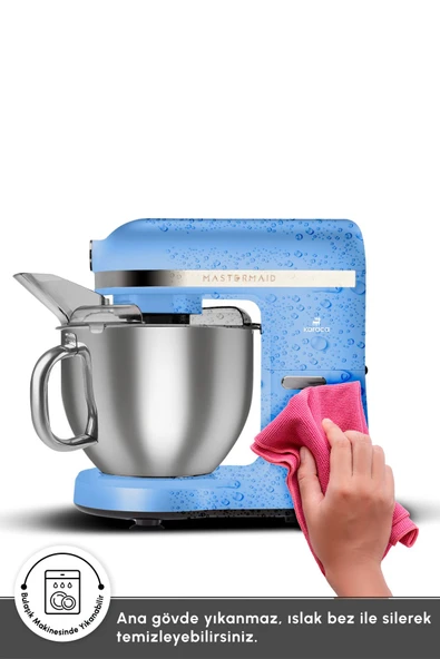 Karaca Mastermaid Chef Pro Çift Kollu Stand Mikser Royal Blue 1750 W - 4
