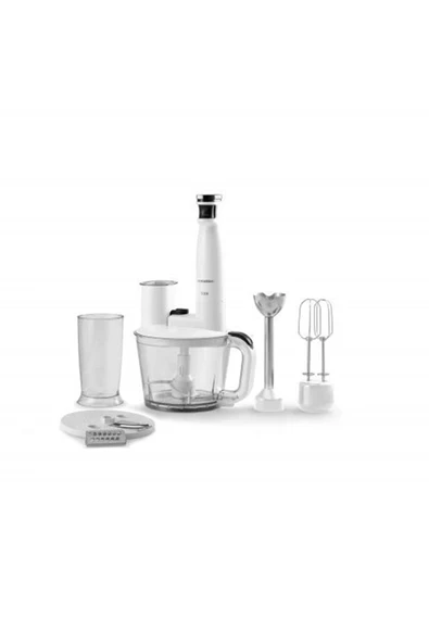 Grundig Rhb 4050 Rendeli Blender Seti 1500w, 1.7l Hacim, Paslanmaz Çelik, Beyaz