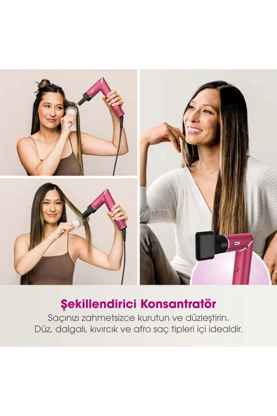 Shark FlexStyle 5-in-1 Saç Kurutma & Şekillendime Sistemi - Malibu Pink - 4