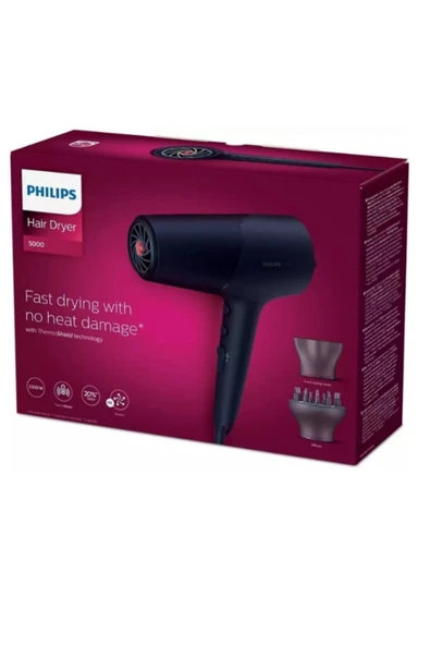 Philips 5000 Series BHD510/00 ThermoShield 2300 W Saç Kurutma Makinesi + S5505 Saç Düzleştirici Avantaj Set - 4