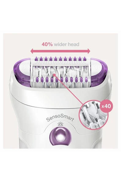 Braun Silk-épil 9 9700 Sensosmart, Kablosuz, Islak&kuru, 3 Ek Parçalı Epilatör - 3