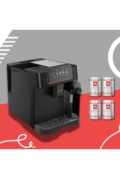 Arçelik EM 6395 Imperium Barista® Tam Otomatik Espresso Makinesi ve 4 ADET ILLY KAHVE HEDİYELİ