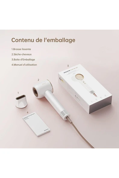 Dreame Hair Glory Saç Kurutma Makinesi, Çabuk Kuruyan, 110.000 Rpm Yüksek Hızlı Motor, 70m - 6