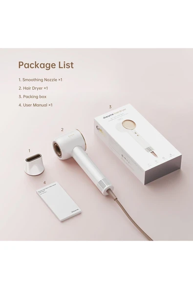 Dreame Hair Glory Hair Dryer, Quick-Drying, 110,000 RPM High-Speed Motor, 70m/s Airflow Speed - 6