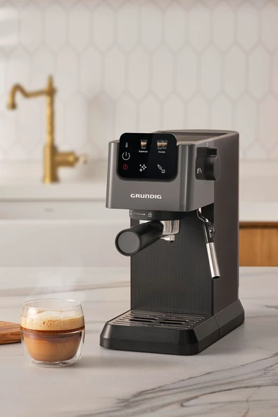 Grundig Delisia Coffee KSM 4330 Süt Köpürtücülü Manuel Espresso Makinesi - 3