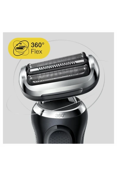 Braun Seri 7 N1200sx 100. Yıl Özel Max Serisi Autosence 360° Flex Şarjlı Tıraş Makinesi - 5