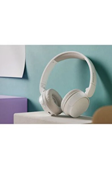 Philips TAH3209WT Beyaz Kulak Üstü Bluetooth Kulaklık - 7