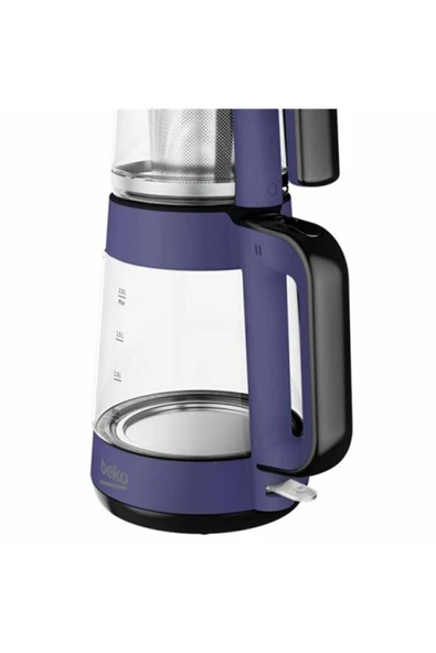 Beko C / F Cm 5964 W Mor 1900 W Cam Demlikli Çay Makinesi 500+ L Resmi Distribütör Garantili Cam Elektri - 3