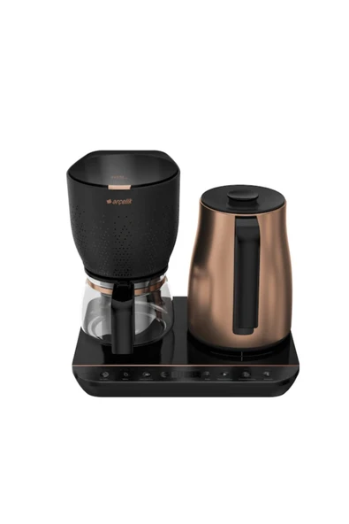 Arçelik Arçeli̇k 1800 Watt On Adet Fincan Kapasiteli Gurme Otomatik Çay & Filtre Kahve Makinesi