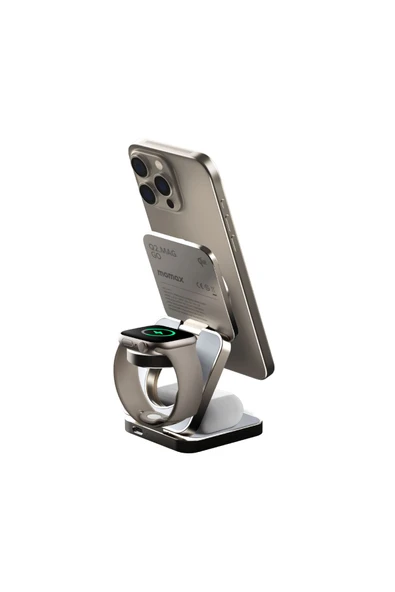 Momax Q2.MAG 3in1 KATLANABİLİR Qi2 15W MANYETİK KABLOSUZ ŞARJ STANDI - 2