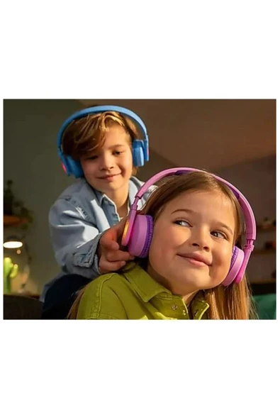 Philips Kablosuz Kulak Üstü Bluetooth Mikrofonlu Çocuk Kulaklığı Mavi - 8
