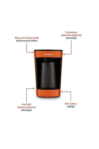 Grundig Türk Kahve Makinesi 5 Fincan Kapasiteli - 4
