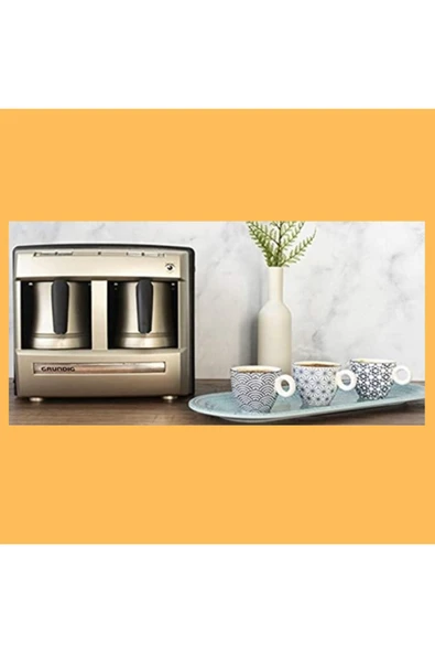 Grundig 4 Fincan kapasiteli Türk Kahve Makinesi Cream Gold - 5