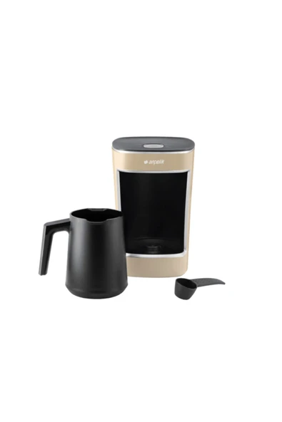 Arçelik 4 fincan kapasiteli Sütlü Cream Gold Türk Kahve makinesi - 8