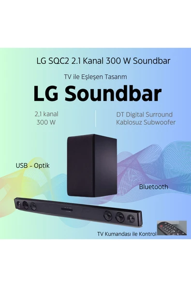 LG 2.1 Kanal 300 W Soundbar ( SQC2)