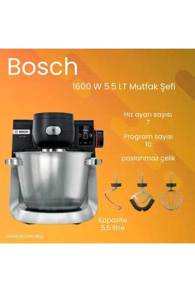 Bosch 1600 W 5.5 LT Mutfak Şefi