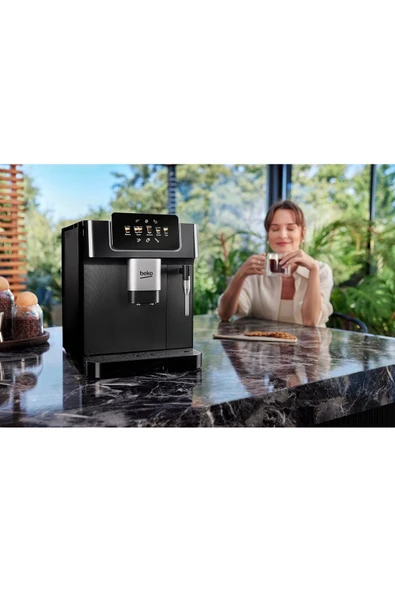 Beko CaffeExperto Bean-Cup Kahve Espresso Makinesi 19 Bar, 5 Ön Ayar seçeneği, 2L Tank - CEG7302B - 3