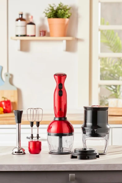 Karaca Pro Spiral Mutfak Robotu Red Gold 1500 W - 4