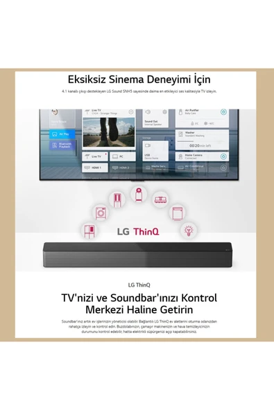 LG DTS Digital Surround 4.1 Kanal 600 W Soundbar - 8