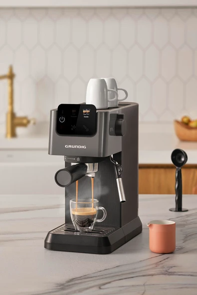 Grundig Delisia Coffee KSM 4330 Süt Köpürtücülü Manuel Espresso Makinesi - 5