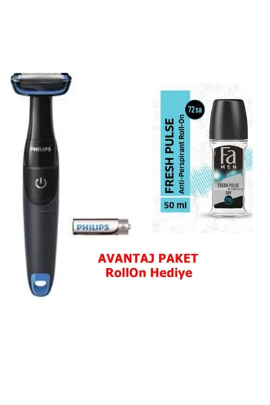 Philips BG1024/15 Bodyshaver Vücut Tıraş Makinesi + "FA Roll on Hediyeli