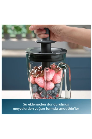 Philips 1200 W motoru ile kadifemsi Smoothie Blender - Problend Plus - 4