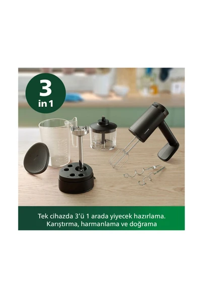 Philips 3'ü 1 Arada El Mikseri Siyah - 3