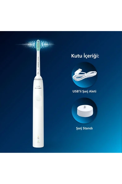Philips HX3671/13 Sonicare 3100 Serisi Şarj Edilebilir Diş Fırçası - 3