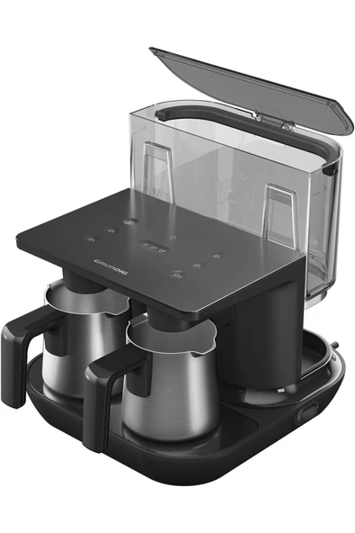 Grundig Premium Çelik Cezveli Otomatik Su Hazneli Közde Türk Kahvesi ve Türk Kahvesi Makinesi - 2