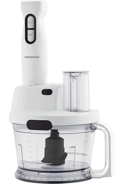 Grundig Bl 4781 El Blender Seti, Paslanmaz Çelik, 1.5 Litre, Mikser Aksesuarlı, 700 W, Beyaz - 3