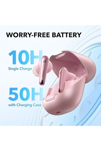 Orqinel Soundcore Liberty 4 NC Bluetooth Kulaklık, Pastel Pembe, uniq - 5