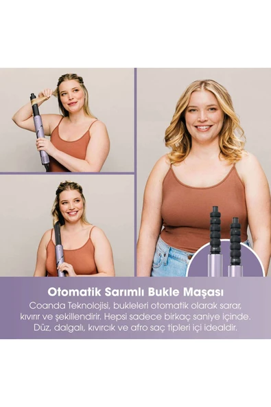 Shark FlexStyle 5-in-1 Saç Kurutma & Şekillendime Sistemi - Lila - 4