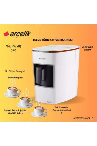 Arçelik Telve Beyaz Türk Kahve Makinesi - 6