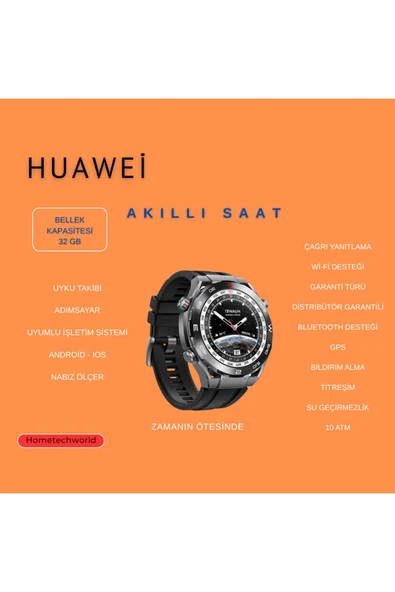 Huawei Watch Ultimate Keşif Siyahı Akıllı Saat