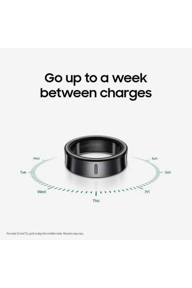 Samsung Galaxy Ring Fitness Monitör Uyku Takipçisi AI Akıllı Yüzük Boyut 8 - Titanyum Siyah - 2
