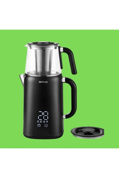 ONVO Isı Ayarlı Elektrikli Dijital kontrol panelli Çay Makinesi - 5