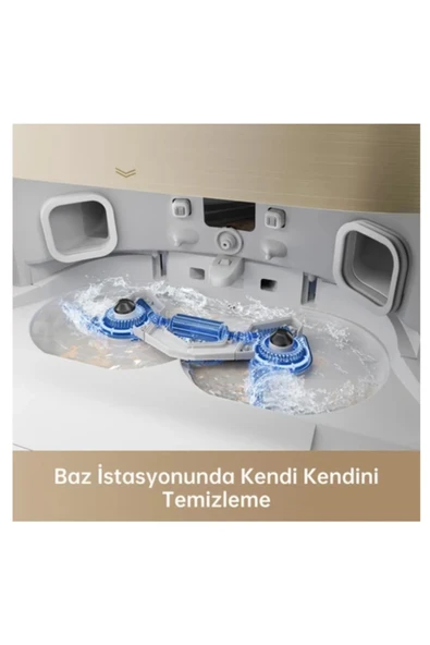 Dreame 12000Pa emiş gücüyle Ultra Robot Süpürge Beyaz-(X40 Ultra) - 6