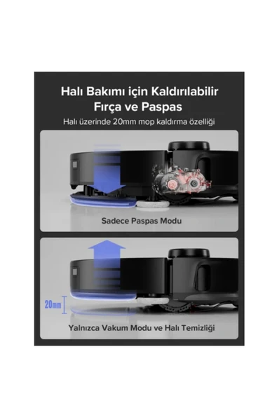 Roborock Ultra Akıllı Robot Süpürge Beyaz - 6