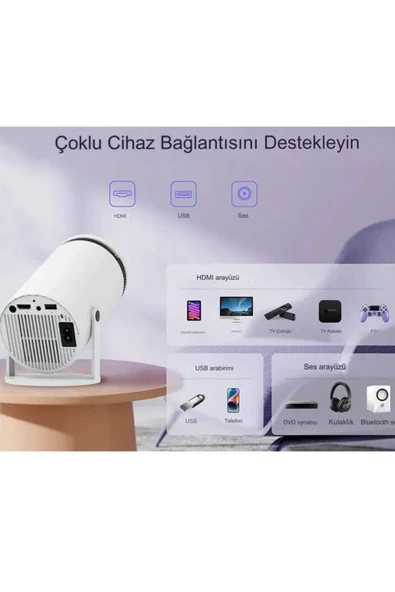 idragon İdragon Pro 200 ANSI Lümen Android 12 Akıllı Projeksiyon Cihazı - 5