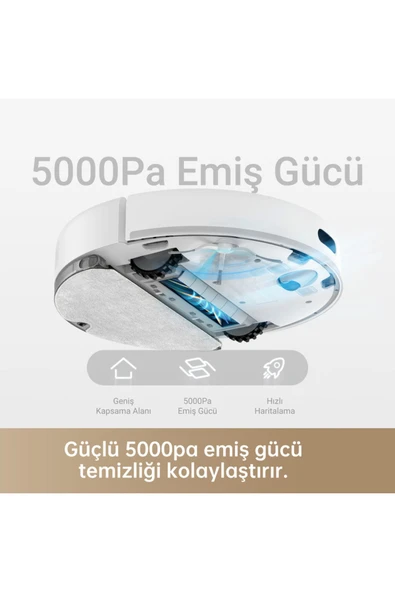 Dreame D10s Robot Süpürge Beyaz - 2