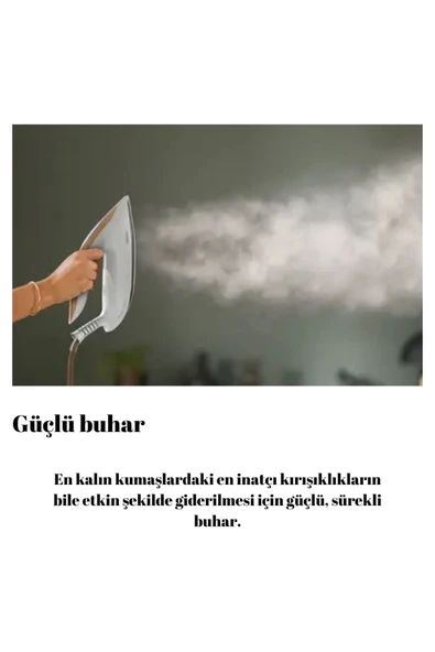 Philips Gelişmiş teknolojisi ve kullanıcı dostu tasarımı ,Perfectcare Buhar Kazanlı Ütü 2100 Watt - 5
