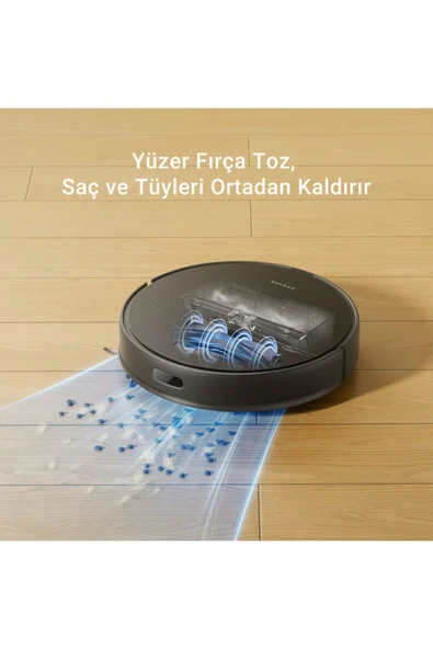 Dreame D9 Max Gen 2 Robot Süpürge Siyah, 6.000Pa Emiş Gücü - 6