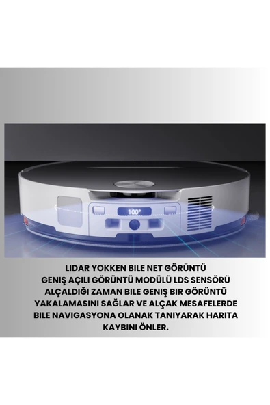 Roborock Yeni Uyarlanabilir Rota Algoritması Ultrasonik Halı Algılama Akıllı Robot Süpürge - 2