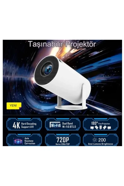 idragon İdragon Pro 200 ANSI Lümen Android 12 Akıllı Projeksiyon Cihazı - 3